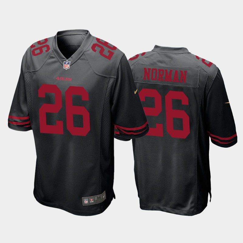 Men San Francisco 49ers #26 Josh Norman Nike Black Game Player NFL Jersey->san francisco 49ers->NFL Jersey